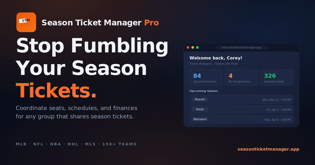 Season Ticket Manager Pro — The Modern Way to Share Season Tickets